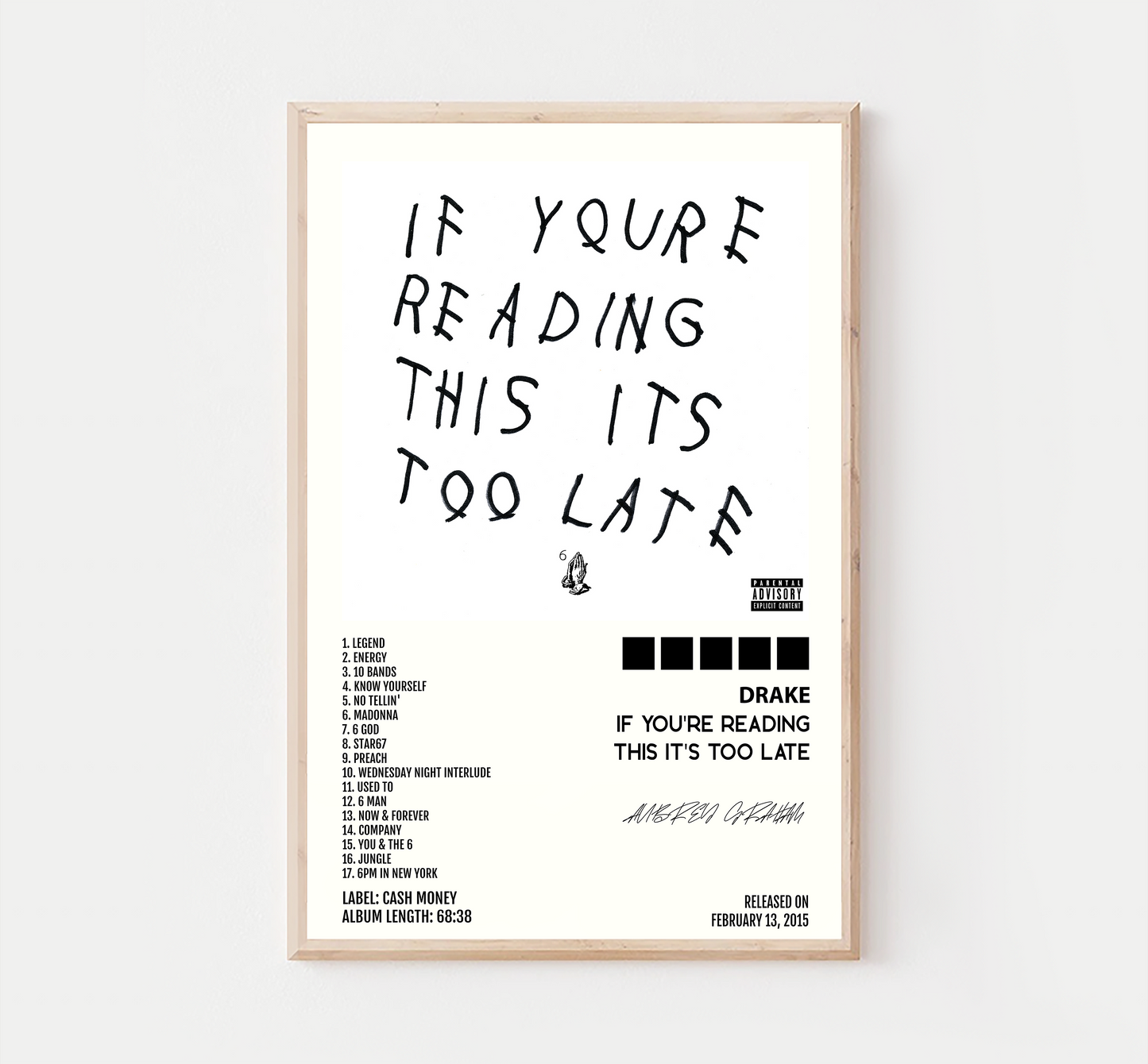 Custom Album Poster
