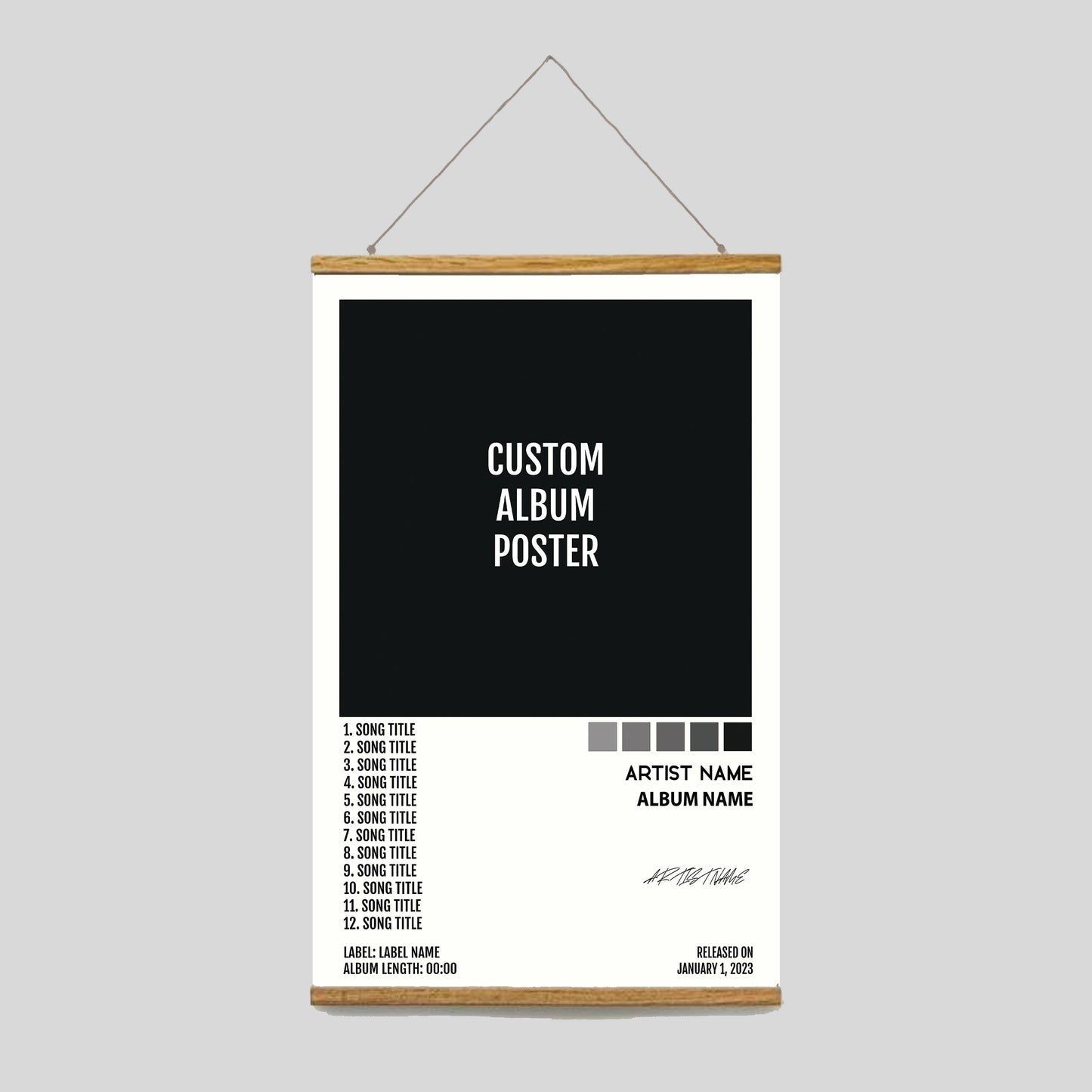 Custom Album Poster