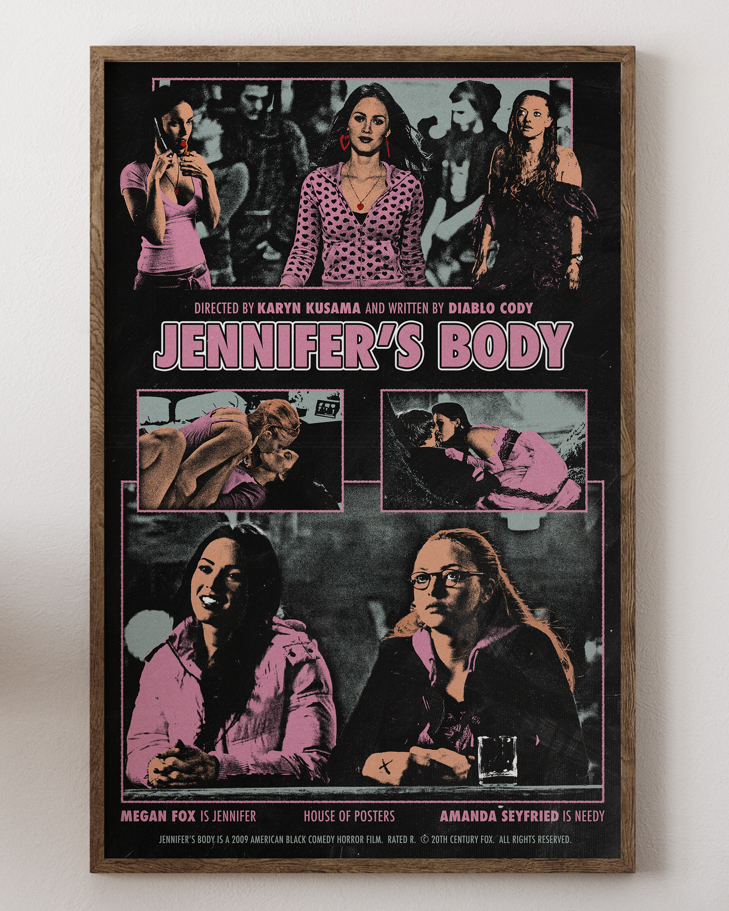 Jennifer’s Body poster with Megan Fox, horror comedy art, from House of Posters.
