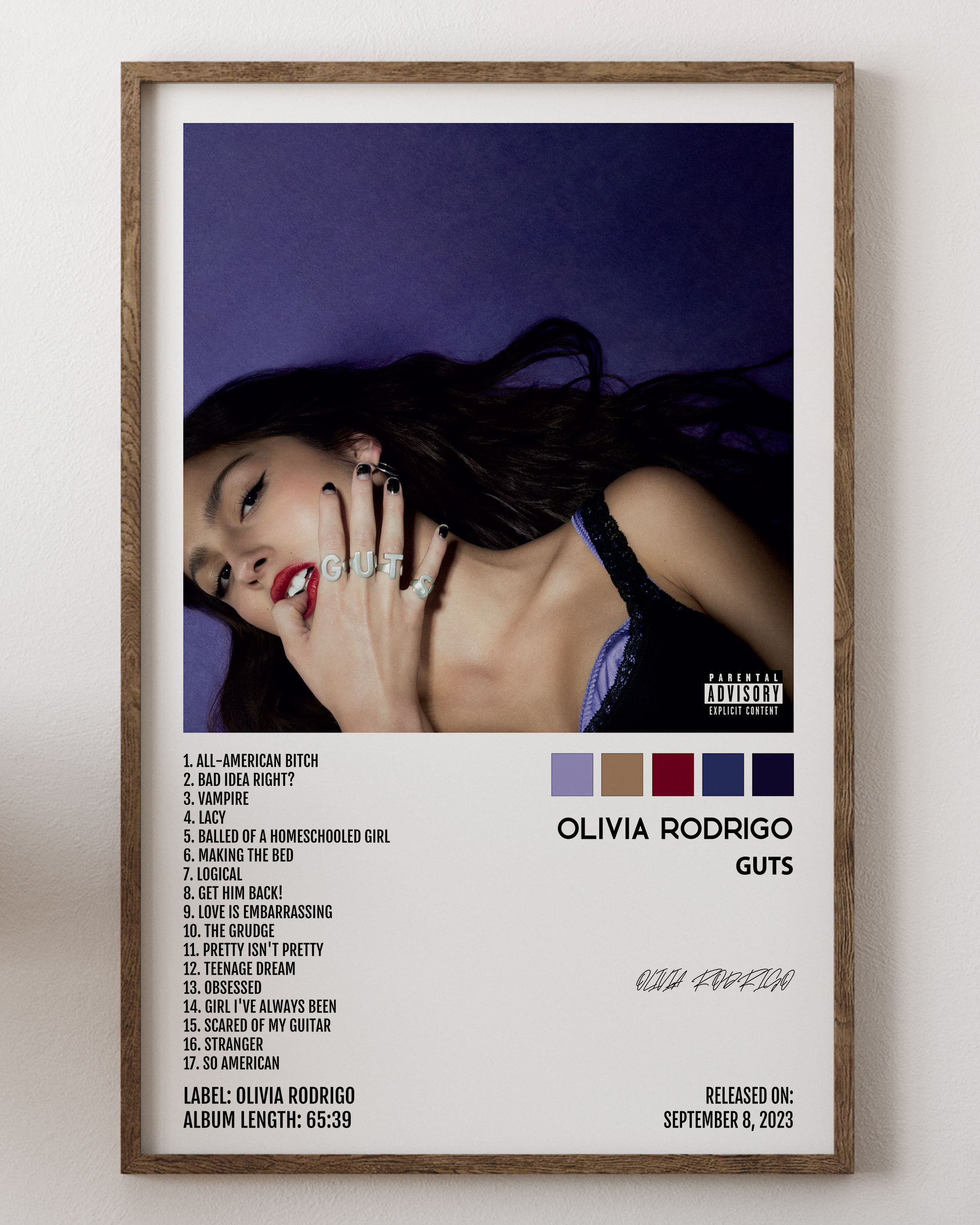 Olivia Rodrigo- Guts – House of Posters