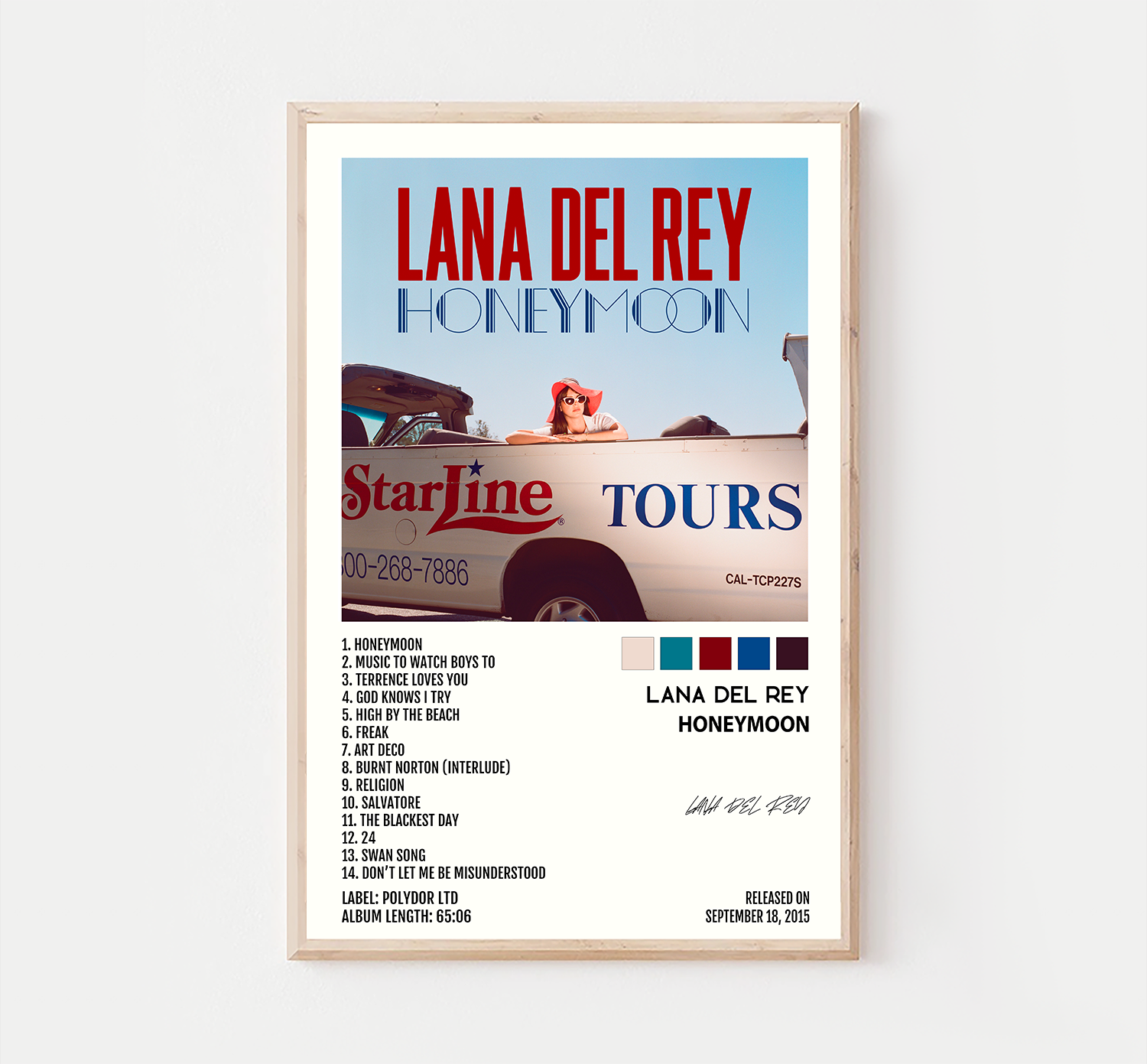 Lana del Rey- Honeymoon – House of Posters