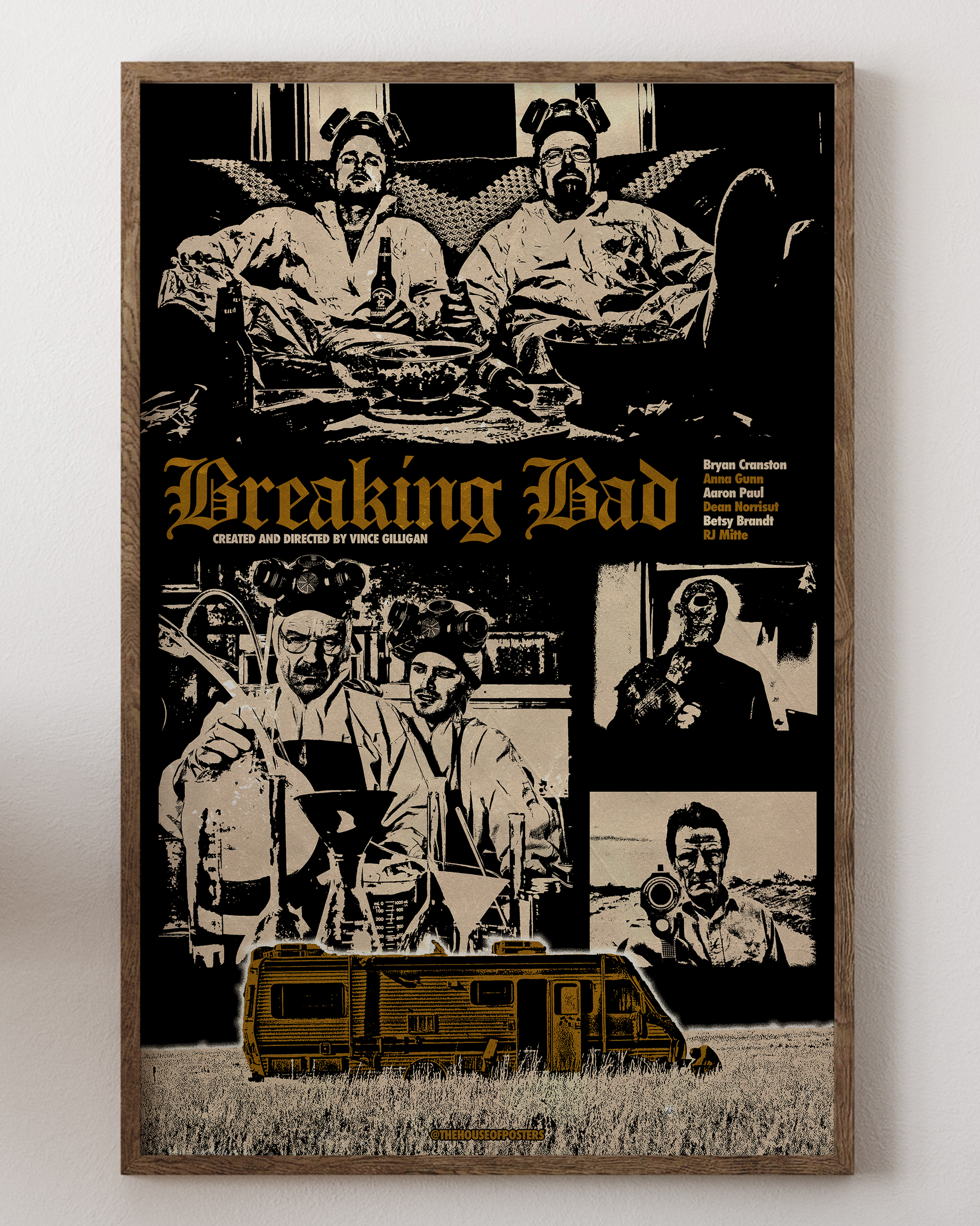 Breaking Bad poster with Bryan Cranston as Walter White, from House of Posters.