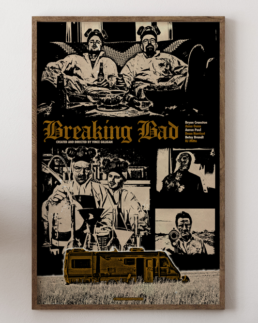 Breaking Bad poster with Bryan Cranston as Walter White, from House of Posters.