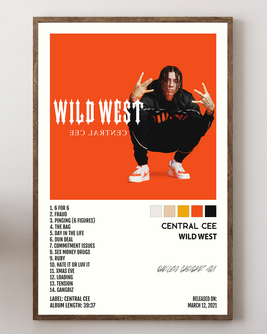 Central Cee poster, rap music poster, hip hop poster, Central Cee print, UK rap poster, urban music decor, modern rap poster, Central Cee wall art, British rapper poster, hip hop wall decor, Central Cee album art, rap artist print, streetwear aesthetic poster, UK drill poster, Central Cee concert poster