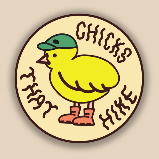 Chicks That Hike- Sticker