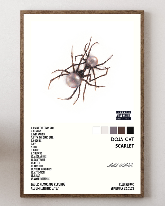 Doja Cat poster, rap music poster, hip hop poster, Doja Cat print, female rap poster, urban music decor, modern rap poster, Doja Cat wall art, female rapper poster, hip hop wall decor, Doja Cat album art, rap artist print, streetwear aesthetic poster, Doja Cat concert poster, Planet Her poster