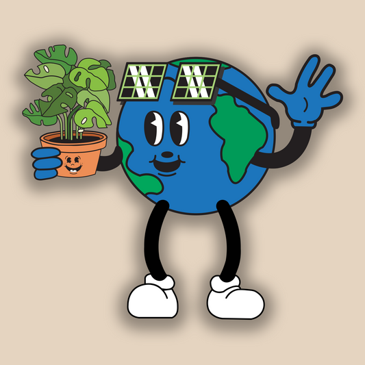 Happy Earth- Sticker