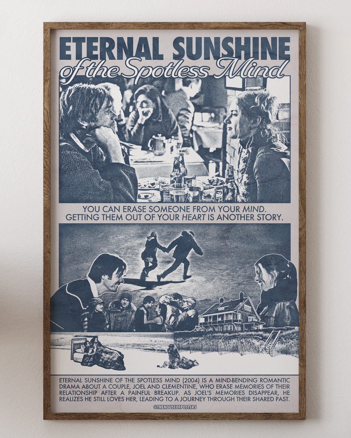 Eternal Sunshine poster with Jim Carrey, surreal art, from House of Posters.