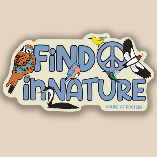 Find Peace in Nature- Sticker