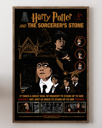 Harry Potter Sorcerer’s Stone poster with Daniel Radcliffe, from House of Posters.