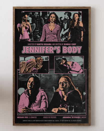 Jennifer’s Body poster with Megan Fox, horror comedy art, from House of Posters.