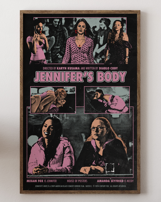Jennifer’s Body poster with Megan Fox, horror comedy art, from House of Posters.