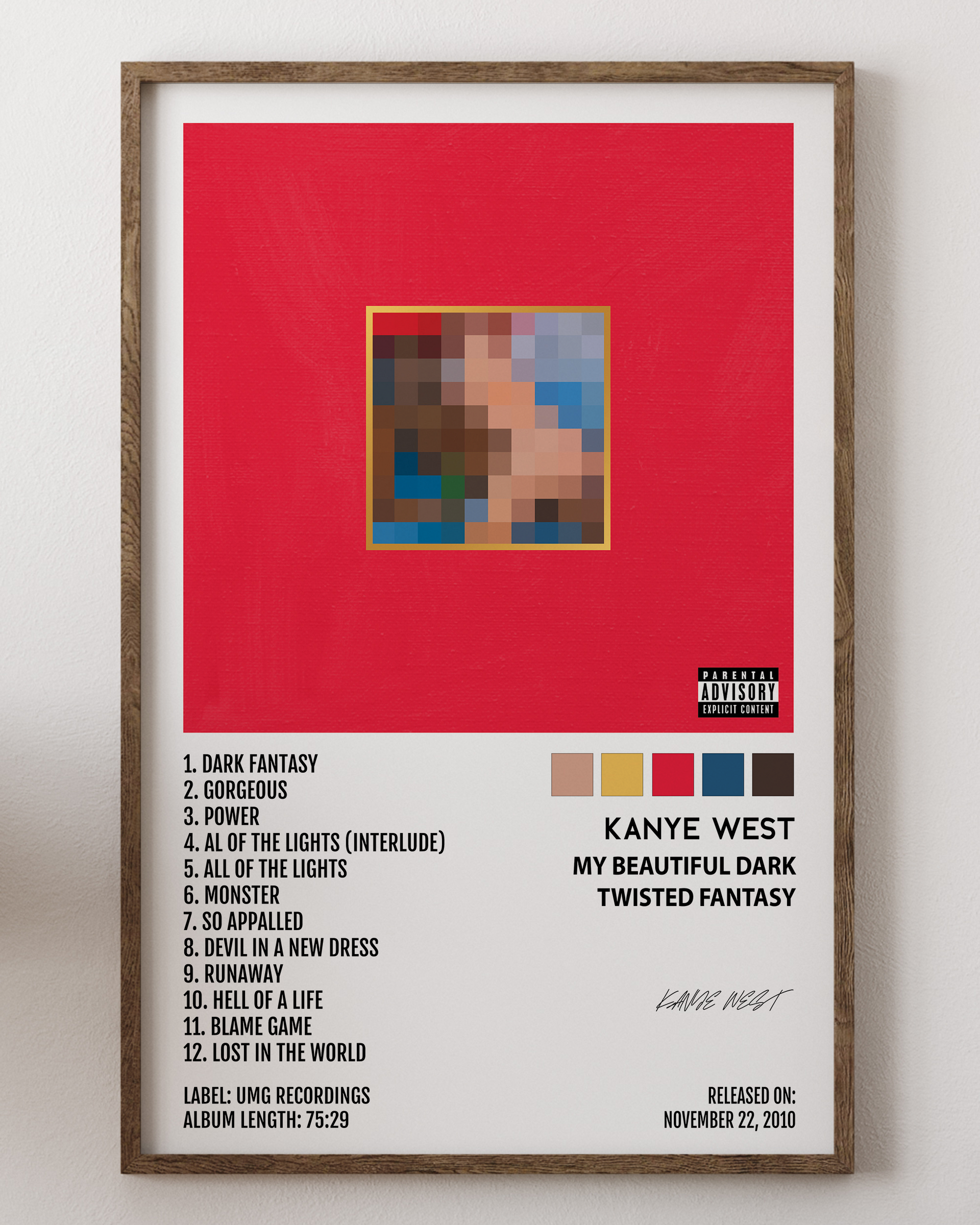 Kanye West- My Beautiful Dark Twisted Fantasy – House of Posters
