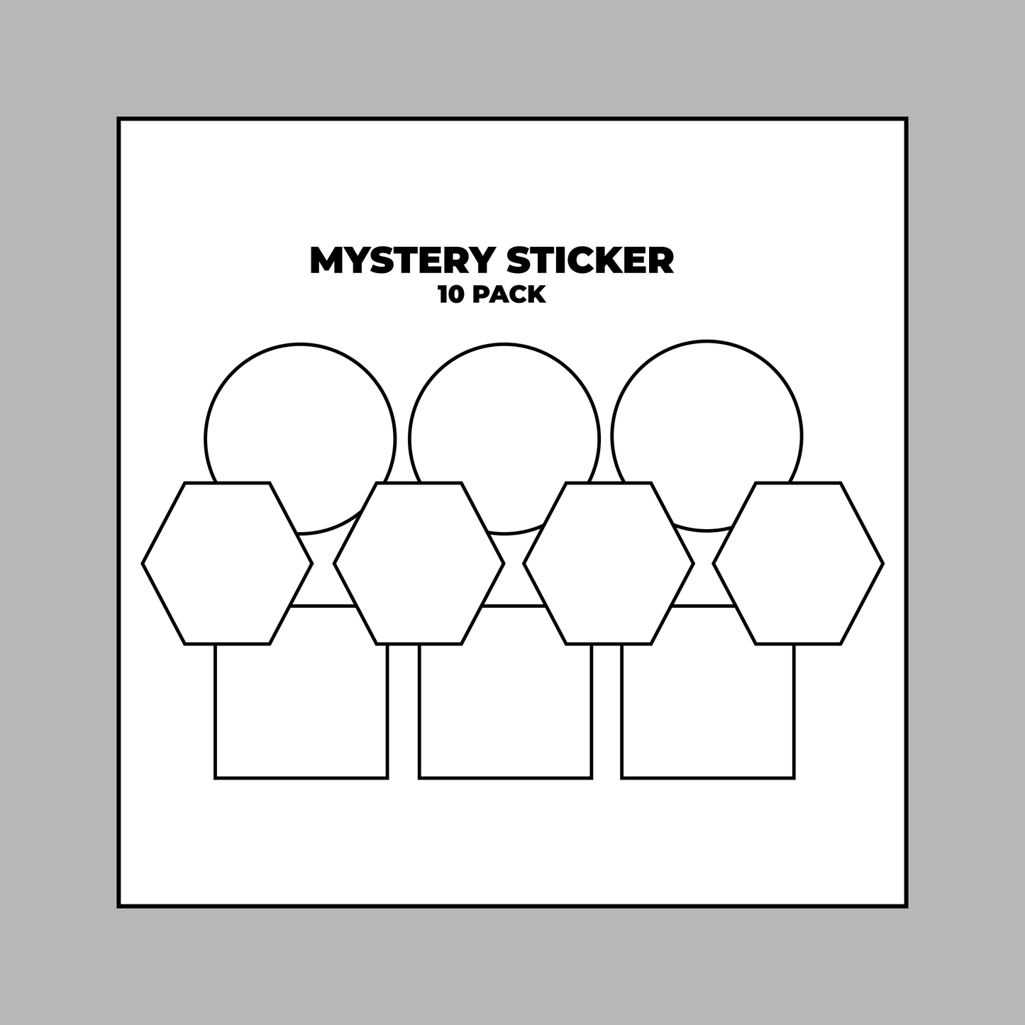 Mystery Sticker 10 Pack