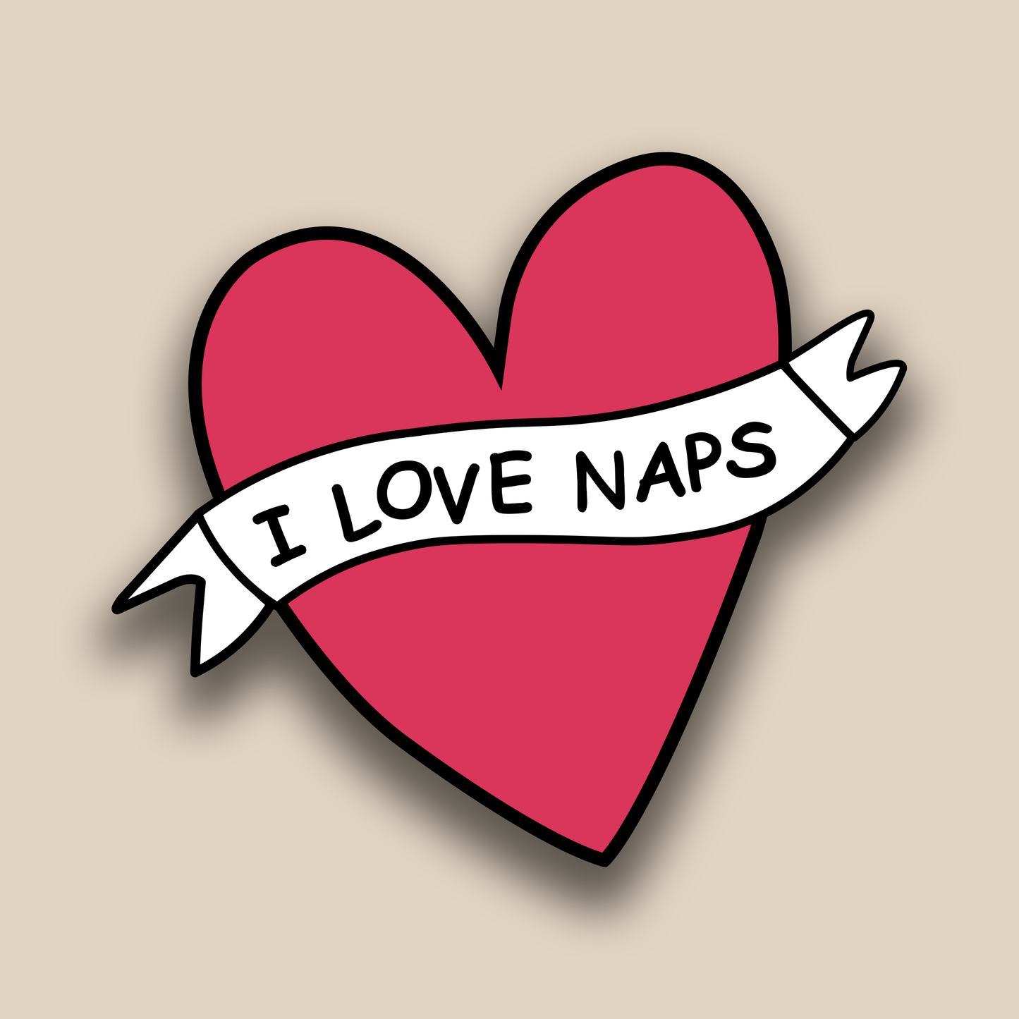 I Love Naps- Sticker