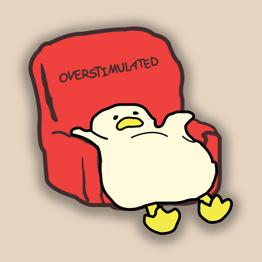 Overstimulated- Sticker