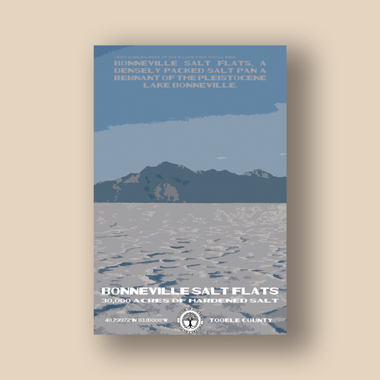 Bonneville Salt Flats- Sticker