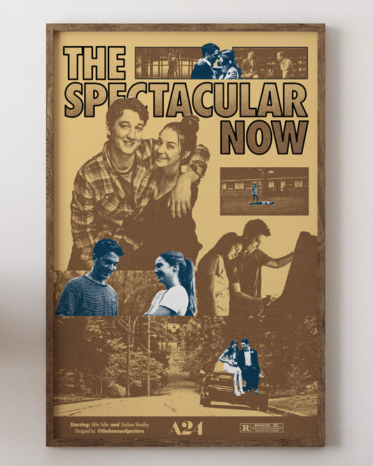 The Spectacular Now poster with Shailene Woodley, teen romance art, from House of Posters.