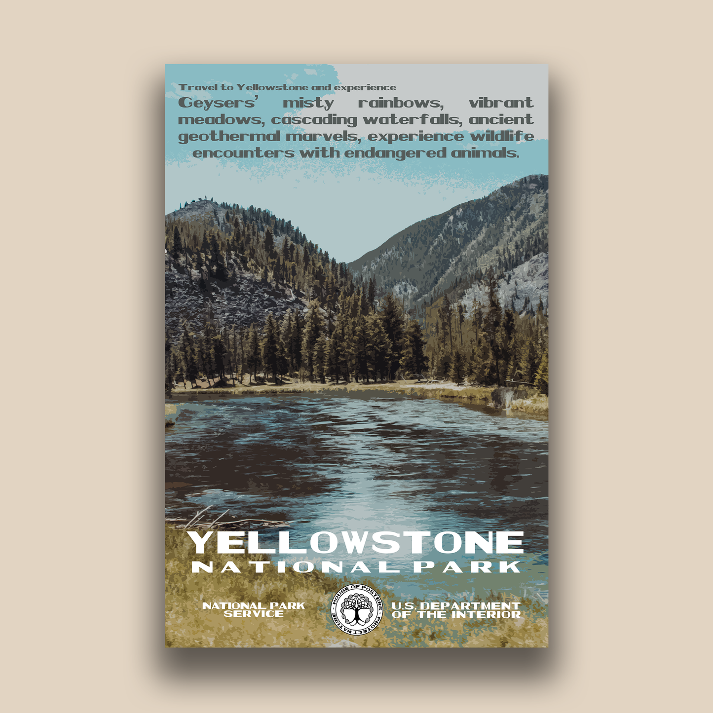 Yellowstone- Sticker