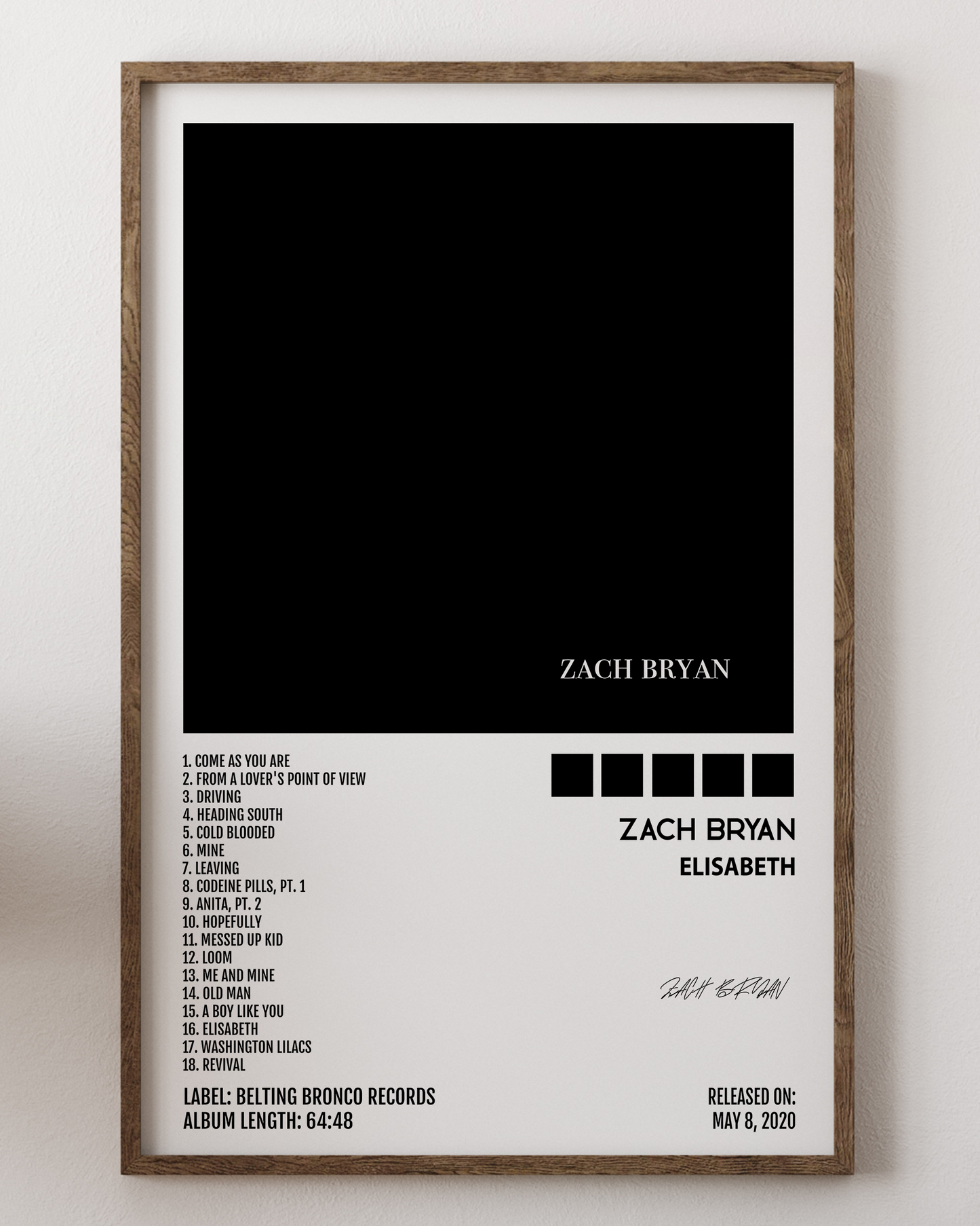 Zach Bryan- Elisabeth